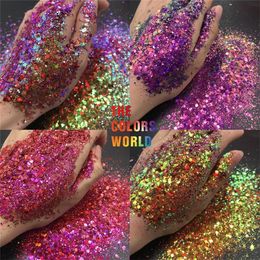 TCT598 Chunky Chameleon Color Shift Nail Glitter Nail Art Décoration Manucure Gobelets Artisanat DIY Festival Accessoires Fournisseur 220525