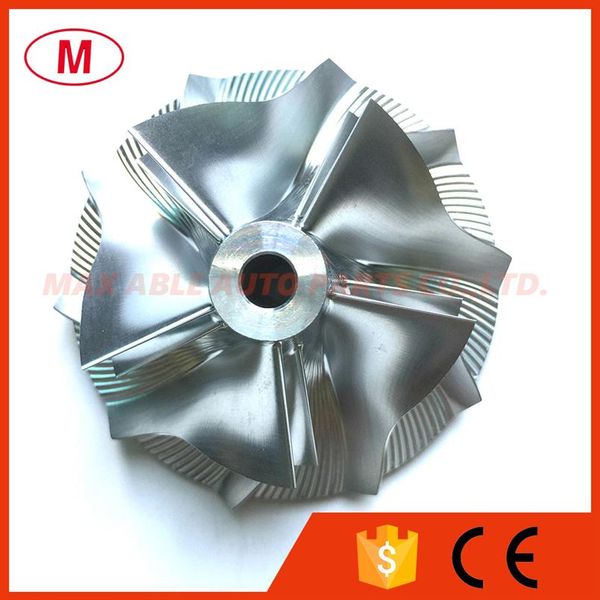 TD05H 51 20 69 10mm 5 5 pales Inverse Turbo Billette Compresseur roue Aluminium 2618 Turbocompresseur Fraisage compresseur roue pour Mitsu193F