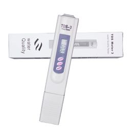 Tds3 tds mètre numérique lcd écran filtre stylo temp ppm testeur bâton testeur de pureté de l'eau 09990 ppm stylo de température