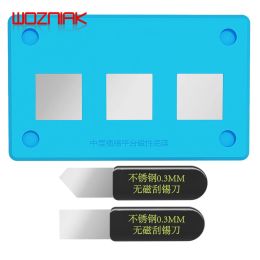 TE-194 18in1 Magnetic BGA Stencil-platform voor iPhone X-14 Pro Max Motherboard Middle Layer Tin Silica Gel Soldering Fecture