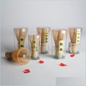 Theeborstels bamboe klop Japanse ceremonie matcha praktische poeder koffie groene borstel schep druppel