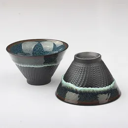 Tasses à thé 6 pièces/60ml Ru four tasse en porcelaine cône maître ensemble en céramique fait à la main personnalisé beauté tasse à thé voyage méditation thé