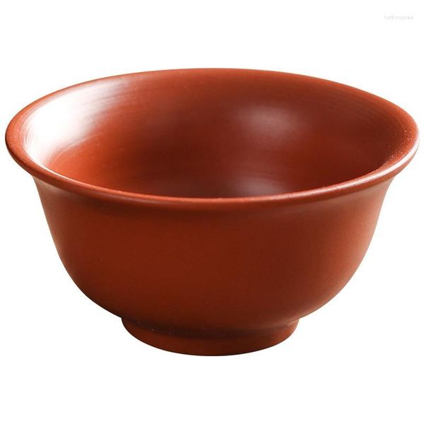 Yixing – ensemble de tasses à thé authentiques, sable violet, Portable, Six tasses, fournitures de cérémonie chinoise, 30ML