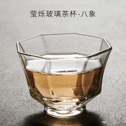 Tasses à thé en verre exquis, cérémonie chinoise, santé Gongfu, service à thé résistant à la chaleur, cadeaux de maître pour amis et collègues
