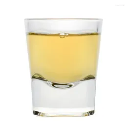 Tasses à thé en verre, vin étranger, quadrangle, pour boire de la bière, quatre directions, créatives, fond épais, whisky, vente en gros