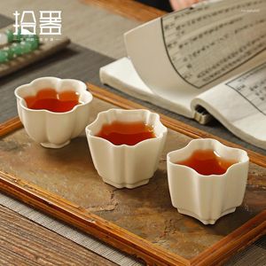 Tasses de thé maître maître de la coupe en céramique Personne un ensemble de cérémonie de bol simple dédié