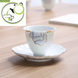 Tasses à thé ensemble peint à la main tasse de thé en céramique tasse maître simple tasses à thé chinois petit cérémonial
