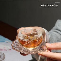 Tasses à thé en verre résistant à la chaleur, tasse de dégustation, Semi-brume, céramique mate, bol Zen, ensemble Kung Fu, verres, tasse Master