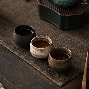 Theekopjes Japanse stijl set kleine single cup oude handgemaakte stoare