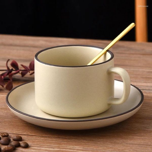 Tasses à thé Kawaii voyage tasse à café Portable nouveauté pailles expresso porcelaine filles Tazas Desayuno Originales vaisselle