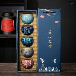 Theekopjes oven variabele keramische master cup theekop set tianmu glaze draken ei