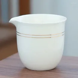 Tazas de té Cazas de cordero Copa de jade porcelana blanca Cerámica de cerámica Taza de café en oro fabricante de té chino