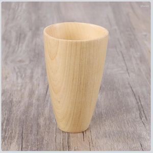 Tazas De Té Taza De Madera De Moda Simple Hecha A Mano Ecológica Para Agua Café Jugo Cerveza Taza De Leche Oficina En Casa Adultos Bebiendo Sin Bpa