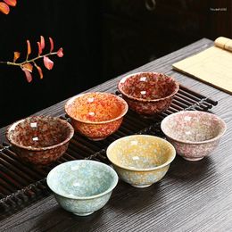 Tasses à thé Tianmu Glaze Kiln devient chinois en céramique tasse set bol Master rétro