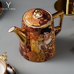 Tasses à thé Yayoi Klimt tasse à café Style européen petit luxe exquis ensemble d'après-midi britannique