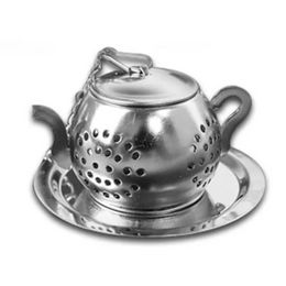 Thee -infuser 3,8 cm theepotvormige 304 roestvrijstalen kruidenpot thee infuser -zeefselfilter thee -bal C300