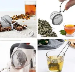 Infuseur à thé 304 acier inoxydable sphère maille passoire à thé café herbe épices filtre diffuseur poignée boule à thé qualité 100 pièces