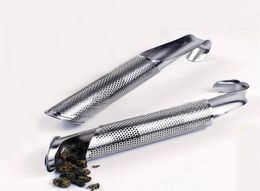 Infusor de té hoja suelta tubo de tubería de acero inoxidable tubo ss304 filtro colador