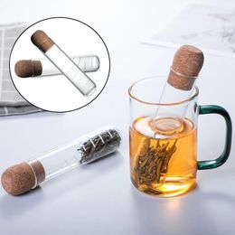 Thee infuser theefilter zeef zeef glazen pijp creatieve theemaatsthee maker brouwen voor kruid kruid thee -zeewaren tool -tool accessoires