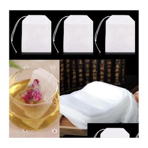 Infusores de té 10000 unids / lote Moda Bolsas de té vacías Bolsas Cadena Heal Sello Filtro Papel Bolsa de té 5.5 x 7 cm para hierbas Entrega de gota suelta Hom Dhrb5