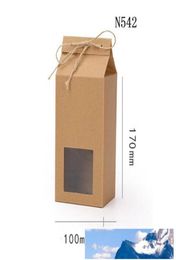 Thé Emballage Cardboard Kraft Paper Sac Food Food Nut Noix de thé Boîte à thé Aliments Rangement de nourriture Papier Paper Emballage Bag2355684