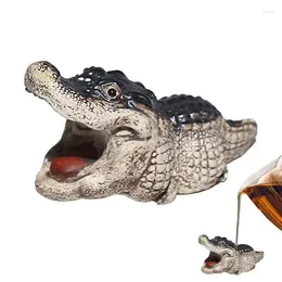 Thé animaux Boutique, sable violet, petit Crocodile, ornements pour animaux de compagnie, fourniture de Table de jeu de cérémonie faite à la main