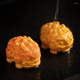 Thé animaux de compagnie aux couleurs changeantes, Mini Zhaocai Pixiu, décoration en résine, ensemble de Table, accessoires