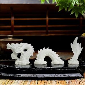 Sculpture de Dragon d'animaux de thé, longue et forte symbolique culturelle, mascotte, figurine porte-bonheur Feng Shui, Statue d'aménagement paysager d'aquarium