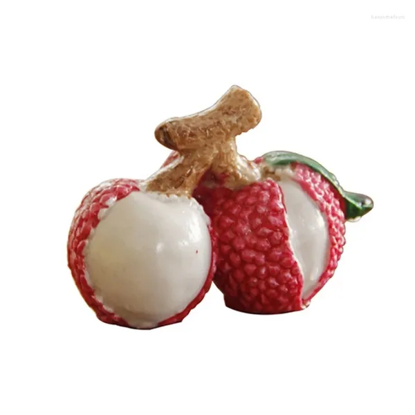 Thé animaux de compagnie, ornements de jeu, Litchi aux couleurs changeantes, Figurines d'animaux de compagnie, artisanat pour