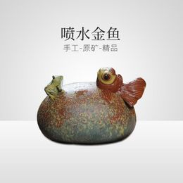 Yixing – thé pour animaux de compagnie, sable violet, Articles d'ameublement hydrauliques manuels purs, poisson rouge pour animaux de compagnie, Art, peut jouer, ensemble d'accessoires