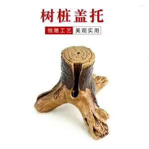 Thé animaux Yixing violet sable arbre Pile Pot porte-couvercle célèbre ornements faits à la main ensemble portant plateau Cerem