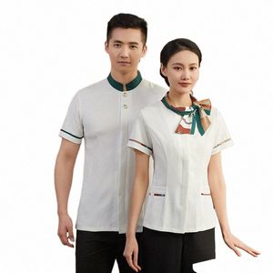 Thé Restaurant Serveur Vêtements De Travail Été Hôtel Femmes Hôtel Frt Bureau Caractéristiques Hot Pot Restaurant Frt Bureau Uniforme À Manches Courtes 599x #