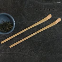 Theeschepjes 1Pc Retro Natuurlijke Bamboe Matcha Scoop Gereedschap Poederlepel Japanse Ceremonie Maatregel Keuken