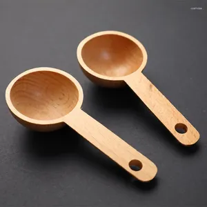 Scoops de thé Creative Walnut Beech Wood Manual Spoon mesurant 15 ml