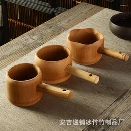 Cucharas de té Cuchara de agua de bambú natural Accesorios de ceremonia Old Nan