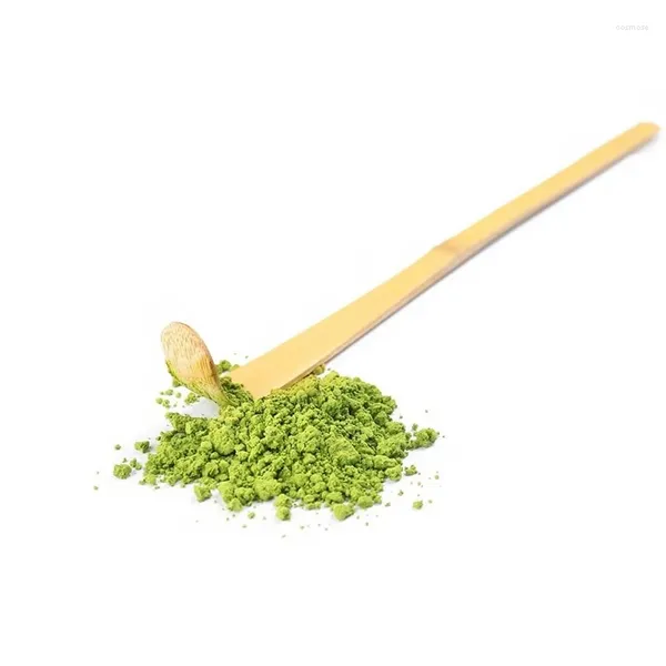 Cucharadas de té, venta al por mayor, cuchara Matcha de bambú Natural, herramientas, cuchara medidora de polvo, ceremonia japonesa Chashaku