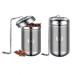 Colador de té Infusor de té de acero inoxidable colador de bolas tetera filtro de café de malla fina accesorios de cocina para el hogar 231225