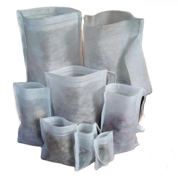Coladores de té 500 Uds. Bolsas de té vacías con cuerda Heal Seal 7x9 CM filtro para té de café suelto bolsa de papel desechable 230726
