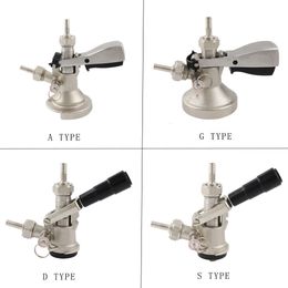 Passoires à thé Coupleur de fût de bière Système de robinet Sankey Type A D G S avec sonde en acier inoxydable Pression Distributeur de Kegerator Homebrew 230901