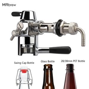 Coladores de té Homebrew Cerveza Botella Llenadora Sin espuma Llenado Grifo Removedor de grifo para vidrio Swing Top 28mm 38mm PET 230411