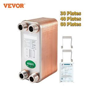 Theezeefjes VEVOR 30 40 60 Platen Warmtewisselaar Wort Chiller Roestvrij staal Homebrew Brouwen Bierkoeler Tegenstroom Water Verwarming 230901