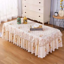 Table de thé nappe haut de gamme haut de gamme de style européen pour la salle à manger rectangulaire ménage maternelle à couverture télévisée tv.
