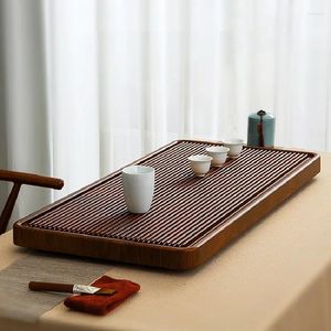 Plateaux à thé 1 pièce, outils de cérémonie chinoise, plateau en bois naturel, ensemble de Table domestique, haute qualité multifonction