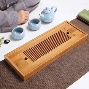Plateaux de thé BAMBOO TABLE TRAY de haute qualité 27 14 3cm Board / Table de la maison de ménage solide chinois