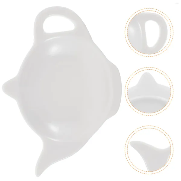 Bandejas para té, bolsa de cerámica, platillo, bandeja para bolsita de té, plato delicado, cucharas de postre, Mini cuenco pequeño, accesorios de escritorio de cerámica decorativa