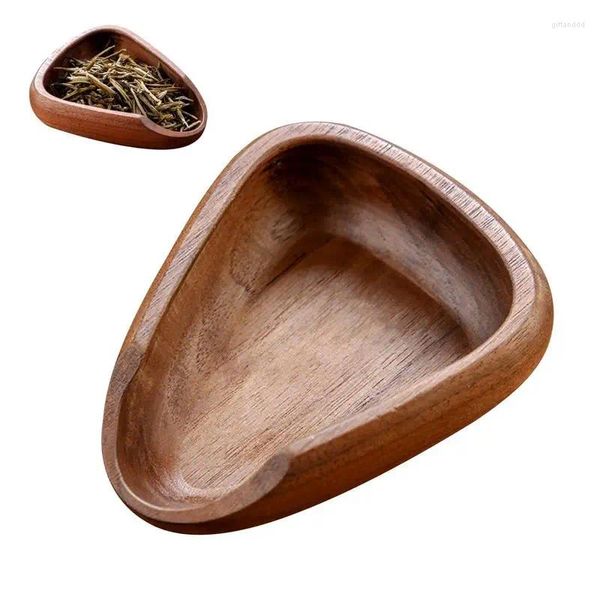 Plateaux à thé, bol de grains de café, dosage, plateau à ventouses Portable, récipient en bois pour la maison, tasse de Bar, fournitures de cuisine