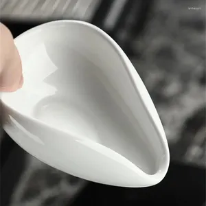 Plafiants de thé grains de café et plateau de présentation en porcelaine blanche navire accessoires chinois pour El Dining Room Family