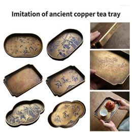 Pays de thé Imitation de la cuivre ancien cuivre pur Laquer à la main peinture de salle à domicile / étude / bureau / thé de la cérémonie