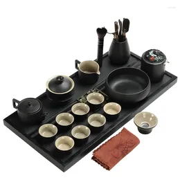 Trays à thé Ensemble de céramique magnétique Kungfu Bone Chine Cérémonie de luxe de luxe Bubble Chinesische Teekanne Ceramics Pottery