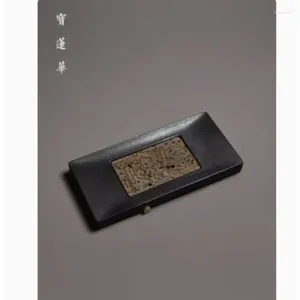 Plateaux de thé Plateau pierre chinois phénix motif yatheet kungfu table de thé